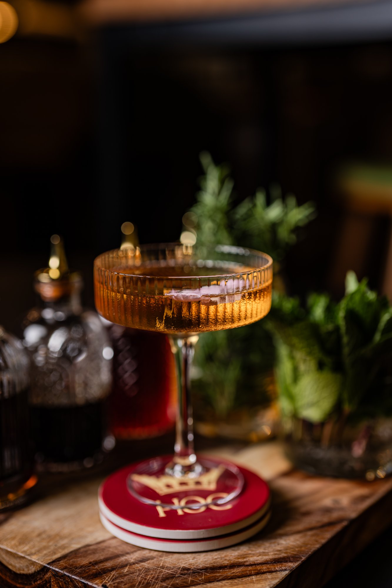 Manhattan cocktail Aruvi bar House of Chettinad